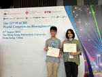 Mina and Chris win Best Presentation Award for Young Investigator at WACBE 2024